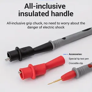 1 Pair crocodile clip universal accessory, multimeter pen universal crocodile clip, watch pen universal crocodile clip crocodile test clip, Digital Multimeter