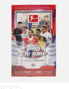 2025-26 Topps Chrome Bundesliga Soccer Hobby Box