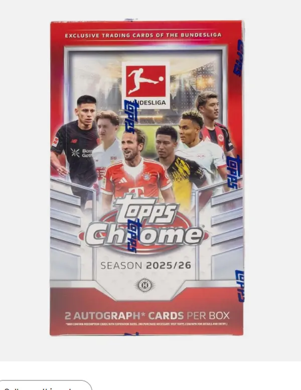 2025-26 Topps Chrome Bundesliga Soccer Hobby Box
