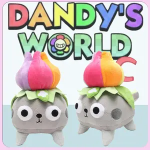 25cm Dandy’s World Plush Loyal Bud Pebble Plush Toys Game Peripheral Figure Pebble Dolls Birthday Gifts Toys for Kids Room Decor