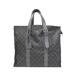 Pre-owned Louis Vuitton Canvas Tote Bags Monogram Eclipse Reverse Coated Tote Bag