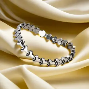 Full silver s999 bracelet Sterling Silver bracelet men's bracelet can be opened to wear for boyfriend's birthday holiday gift Silver weight 22 g /0.77 oz