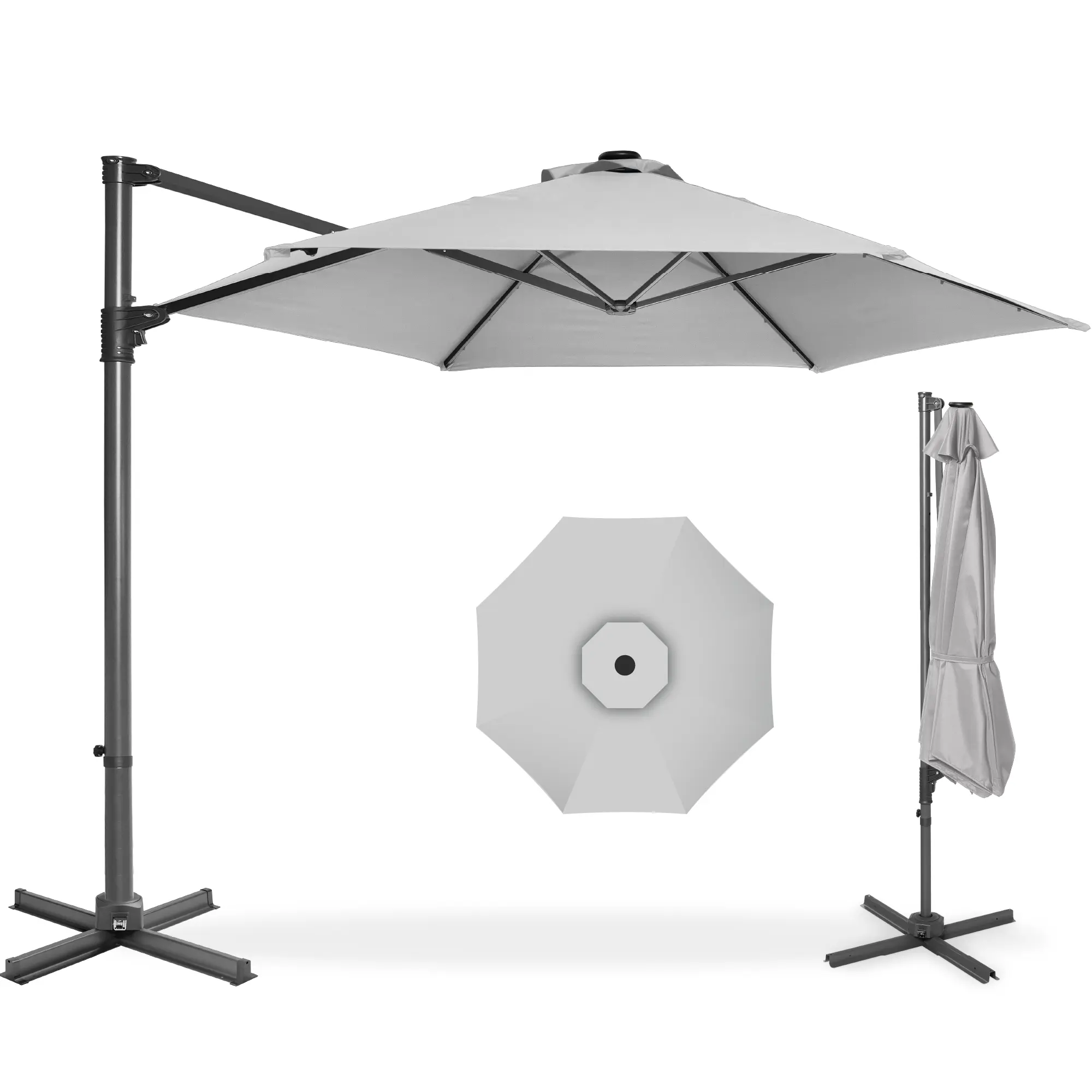 Best Choice Products 10ft 360° Rotating Cantilever Offset Hanging Patio Umbrella