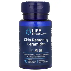 Life Extension Skin Restoring Ceramides, 30 Liquid Vegetarian Capsules Life Extension Skin Restoring Ceramides, 30 Liquid Vegetarian Capsules