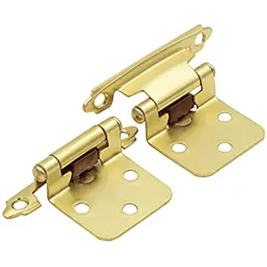 25Pairs Brass Cabinet Hinges Face Mount Self Closing Kitchen Cabinet Hinges - goldenwarm Variable Cabinet Overlay Hinges SCH30BB
