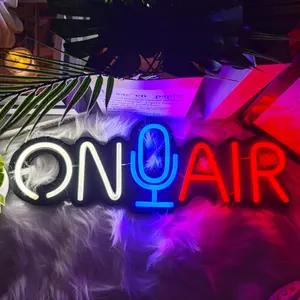 Adjustable LED Neon Sign on Air Wall Decor, Live Streaming Light-Up Logo for Studio Game Room Bar Club Home Party Art Decoration