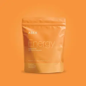 ASEA Performance Energy Stick Packs Lychee Peach Flavor Natural Caffeine Vitamins No Added Sugars Gluten Dairy Soy GMOs Synthetic Flavors Colors Preservatives Allergen Free Sustained Energy Peak Performance