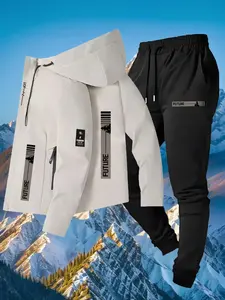 Unisex All-Weather Windproof Jacket, Full Zip Hooded Design, Loose Fit, Pocketed, Ideal for Hiking and Outdoor Adventures