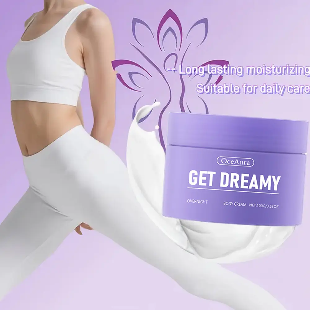GET-DREAMY Overnight Toning Whip - With Glycerin and Collagen, Moisturizing and Nourishing, Body Firming Whip That Works While You Sleep - Helps Target The Appearance Of Loose Light Beige On The Body for Woman, For All Skin, Perfect Gift, 100G