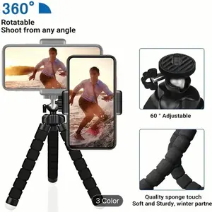 Octopus Sponge Tripod Mobile Phone Selfie Stent Live Tripod Camera Smartphone Cellphone Accessories video light