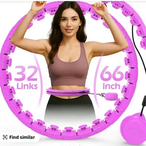 Weighted Hula Hoop 66 Inch with 32 Links for Enhanced Workout Experience Find Similar Options Available