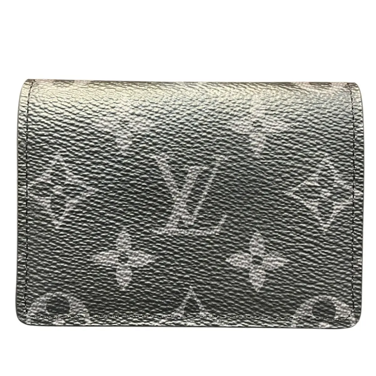 Pre-owned Louis Vuitton Canvas Small Leather Goods Enveloppe Cartes de Visite Monogram Eclipse Card Case