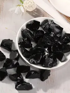 Natural Crystal Stone Decorations, Obsidian Stones, Home Ornaments Unmounted, Ideal for Enhancing Spaces & Aesthetics