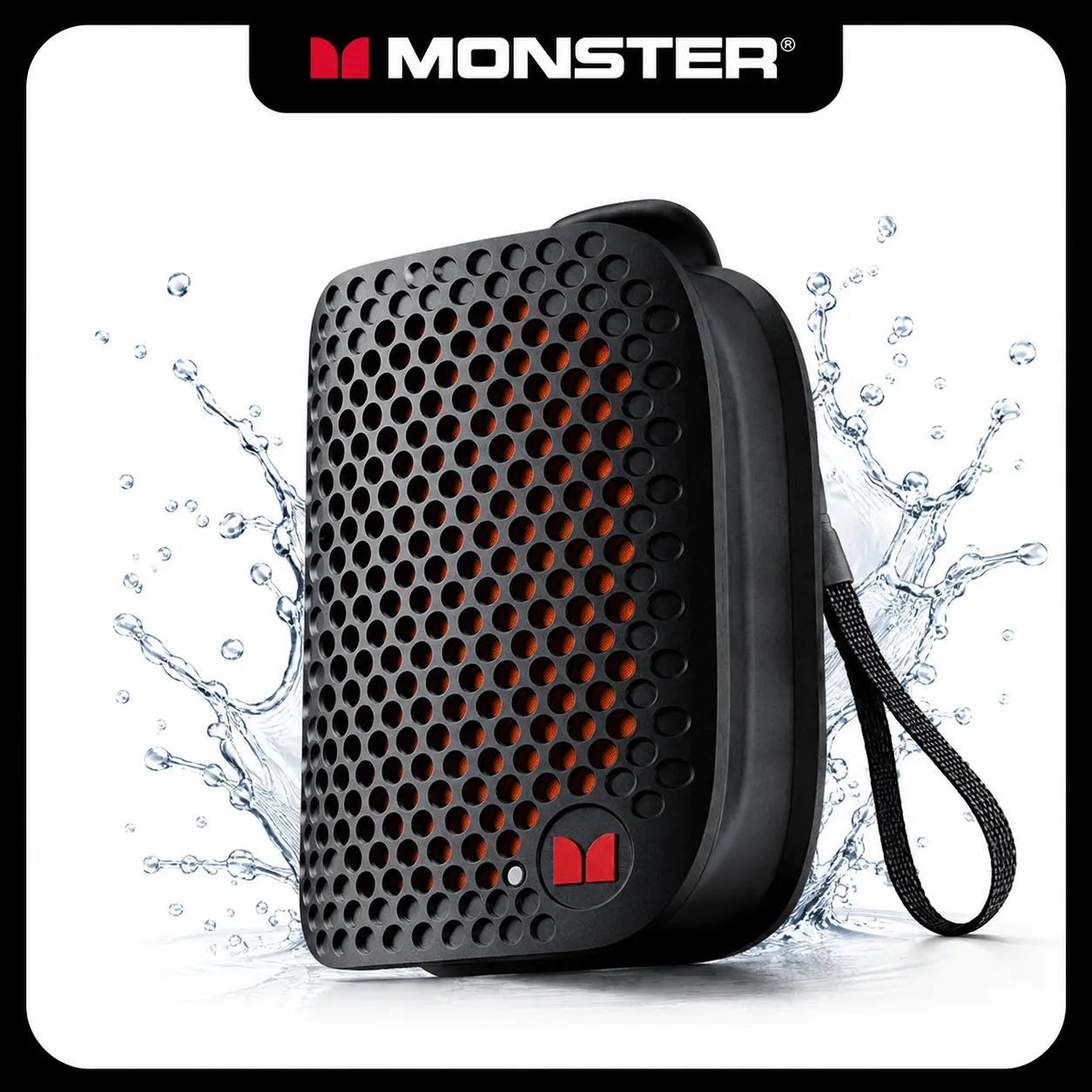 MONSTER M3 Portable Bluetooth Speaker, TWS Stereo Sound, IPX7 Waterproof, Magnetic Clip-On Wearable Speaker, Ultra-Portable 80g Wireless Speaker for Outdoor, Travel, Camping & Work - TikTokShopBackToSchool