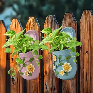 Creative hanging slipper flower POTS, balcony wall hanging pothos, green plants, succulent flower stands, resin handicrafts