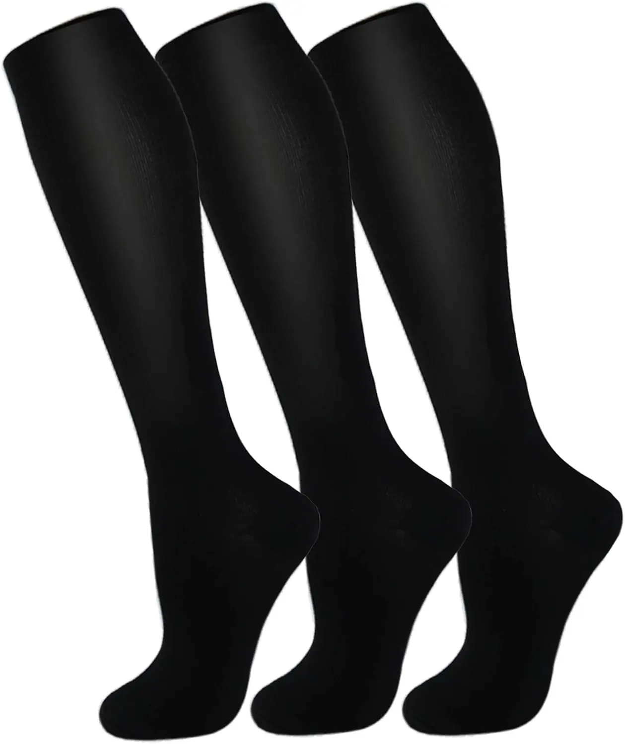 3 Pack Copper Compression Socks for Women & Men - Enhanced Circulation Support - Ideal for Medical Use, Running