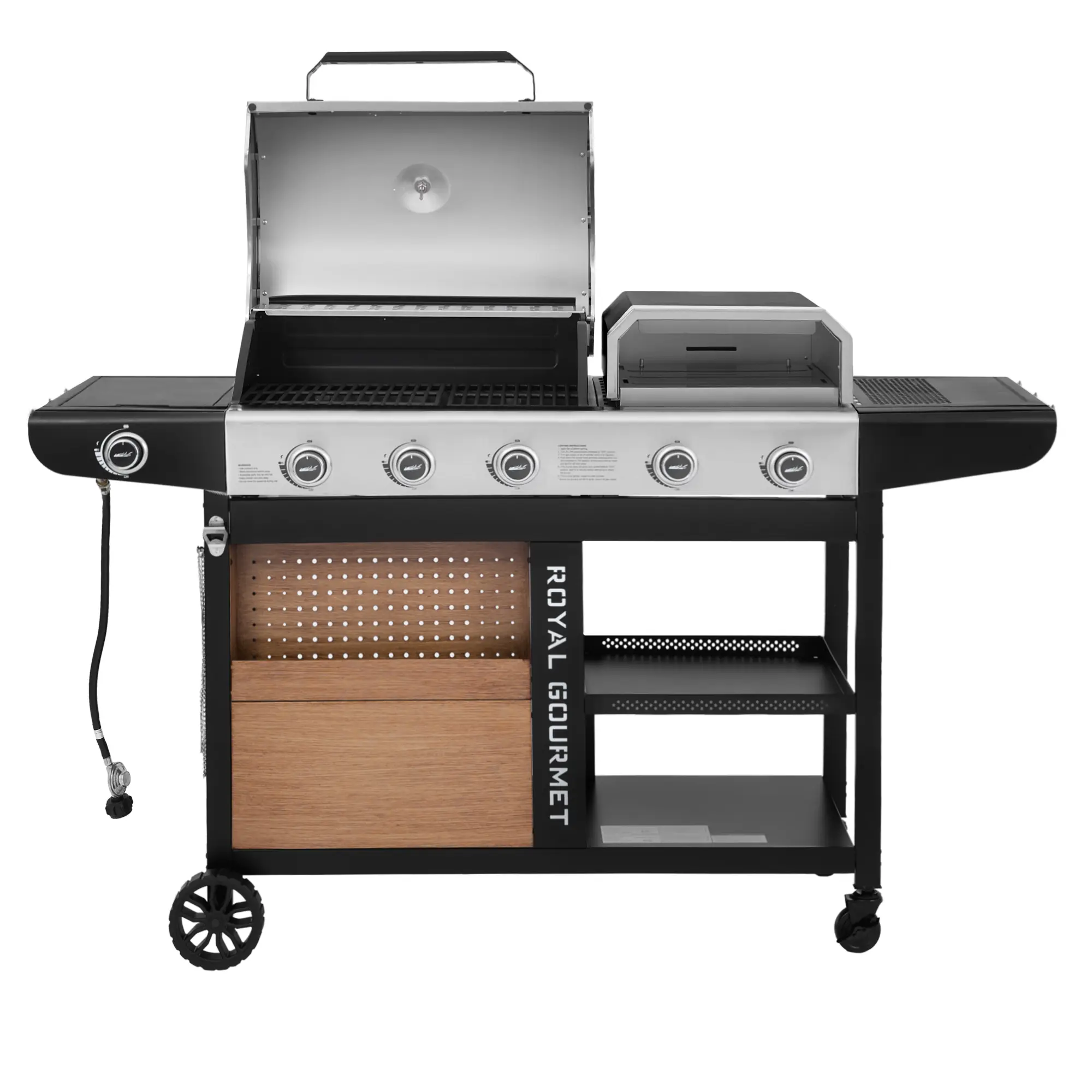 Royal Gourmet ZH3004S Premium Gas Grill and Pizza Oven Combo, with