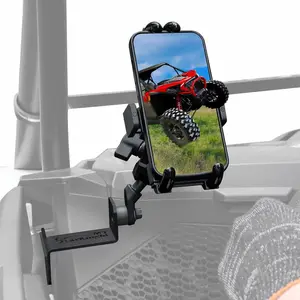 StarknightMT RZR Phone Mount Upgraded Compatible with 2025-2019 Polaris RZR XP 1000/ XP 4 1000 Holder Double 360 Degree Adjustable Door Panel Cell Phone Fits 5.8 Inch to 8.6 Inch Phones