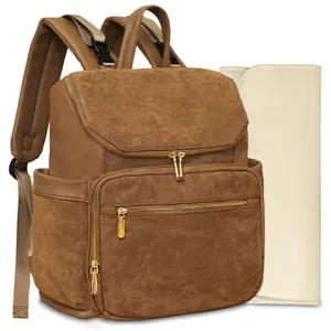 【NEW】Miss Fong Multifunctional Diaper Bag, Mom Mommy Bag Carry-On Travel Backpack with 14 Organizing Pockets, a Changing Pad for Infant Newborn, Hospital Bag for Pregnancy with Stroller Straps, Carry Luggage Diaper Bags, Baby Shower Gift