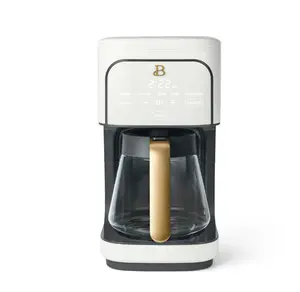 Beautiful 12 Cup Programmable Coffee Maker, White Icing by Drew Barrymore