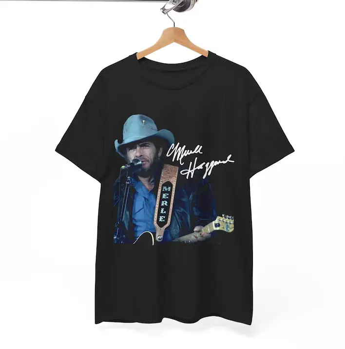 Merle vintage shirt,Haggard country shirt, country music shirt Merle vintage shirt,Haggard country shirt, country music shirt