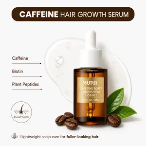ZERAVIELLE Advanced Caffeine Hair Growth Serum 30ml with Rosemary Oil & Biotin for Anti Hair Loss & Scalp Nourishment for Men & Women - Haircare, Daily