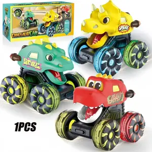 Press-And-Go Dinosaur Toy Car, Combines Dinosaur Shape with Tractor Design, Fun and Interactive Play for Kids