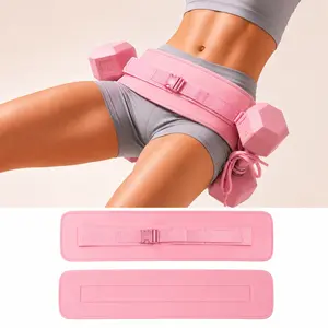 Hip Thrust Adjustable Resistance Weight Belt for Home Workouts, Kettlebell Training & Butt Shaping with Extra Cushioning and Adjustable Resistance core stability adjustable dumbbell hip thrust belt