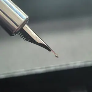 Double Layer 2.5mm Armor Tip Fountain Pen, 1.0mm Nib, Handcrafted, Metal Rhombus Engraved Barrel, Includes Box, Ideal for Calligraphy