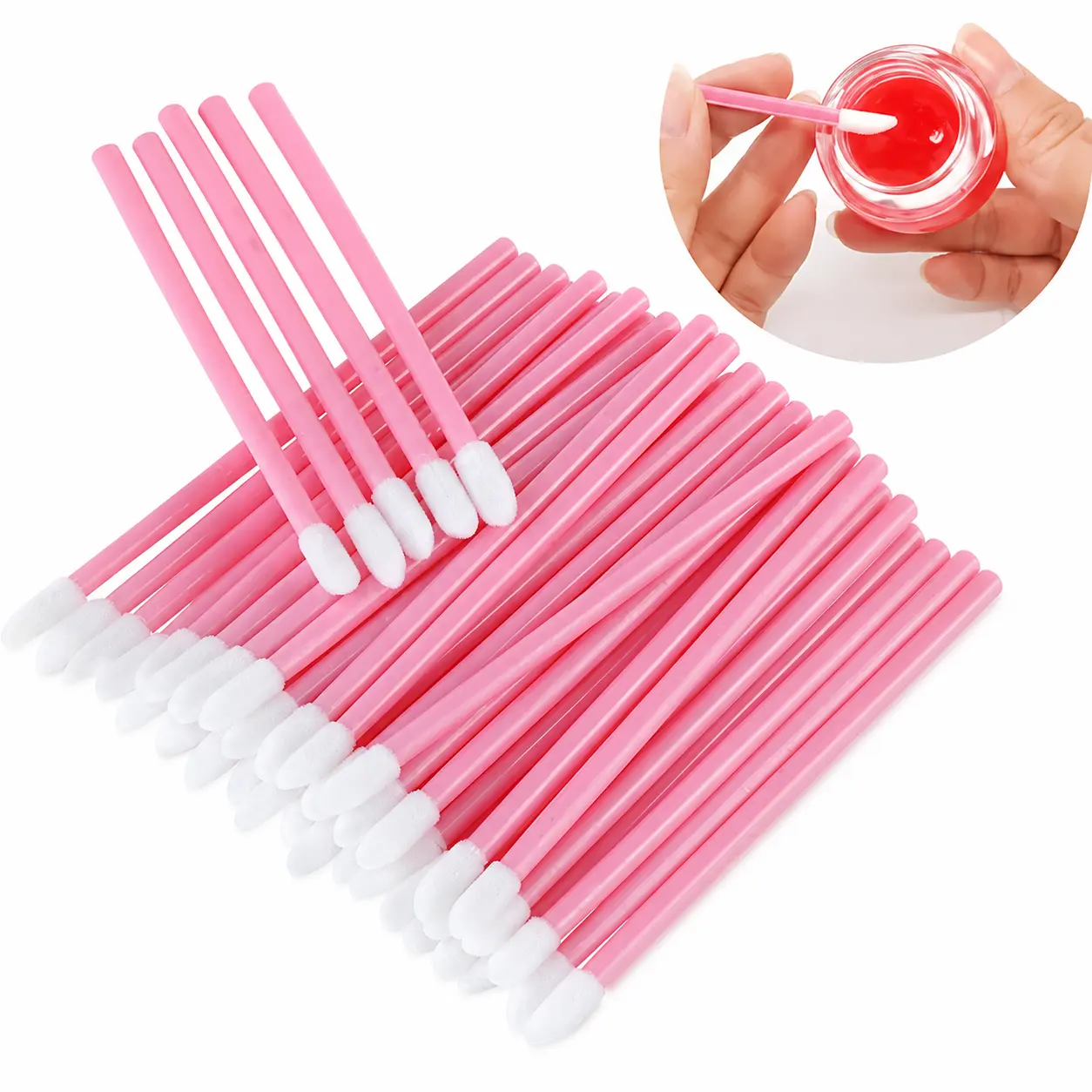 100PCS Lip Applicators Disposable Makeup Tool