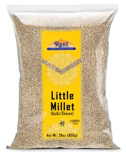 Rani Little Millet (Panicum Sumatrense) Whole Ancient Grain Seeds 28oz (800g) ~ All Natural | Gluten Friendly | NON-GMO | Kosher | Vegan | Indian Origin | Kutki / Shavan / Saamai / Sama Kannada