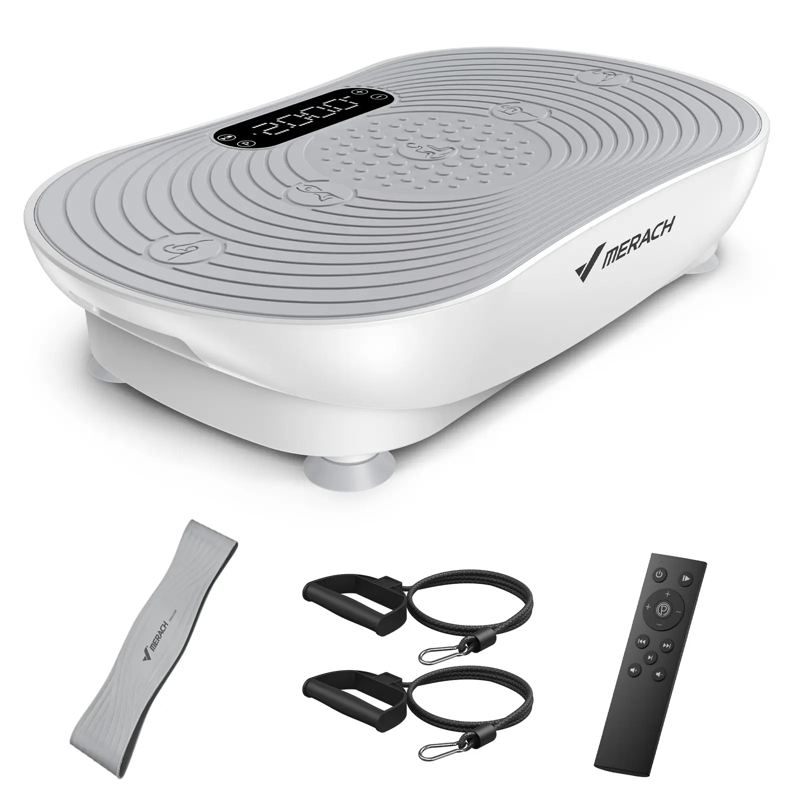 Merach Vibration Plate Exercise Machine, exercise Machine with Touchscreen, High Frequency for Low Impact Full Body Workout, 350Lbs Capacity Home Gym Workout Equipment Home Gym Equipment