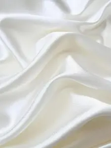 Off White Stretch Crepe Back Satin