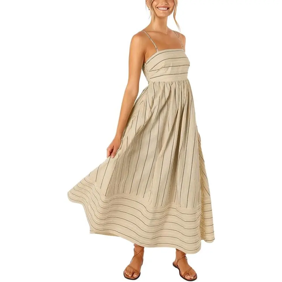 green emerald velvet dress PRETTYGARDEN Women's Summer Flowy Maxi Dress Casual Sleeveless Spaghet