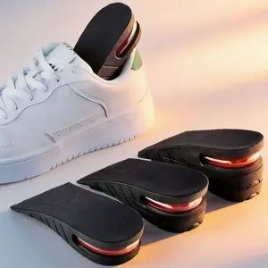 Invisible Height Increase Shoe Insoles for Men & Women, Shock Absorbing Sports Inserts, Detachable Comfortable Foot Pads, 1 Pair