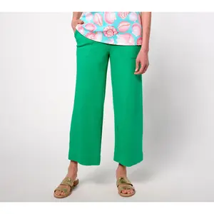 Isaac Mizrahi Live! Petite Essentials Pima Cotton Culotte Pants