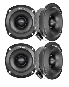 2 PAIR PRV 240W Shallow Super Tweeter TW350Ti-4 SLIM 3.5" Bullet 4 Ohms Titanium