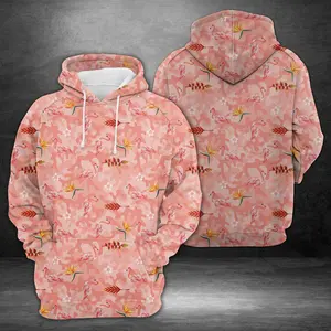 Amazing Camouflage Flamingo 3D Printed Hoodie