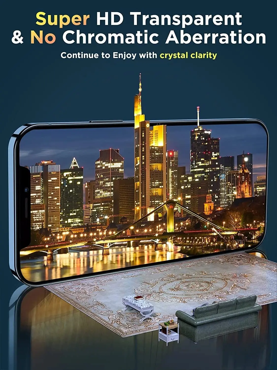 Tempered Glass Screen Protector 3-Pack for iPhone 17 Air/17Pro Max/17Pro/17/16/15/14/13/12/11 Pro Max/11 Pro/XR/8+/7+/7/8/6+/6S+/6S/SE2020/SE2016 - 9H+ Anti-Scratch