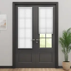 Cordless Cellular Shades for  Doors, No Drill  Door Blinds for , Light Filtering Honeycomb Shades for Front Door Patio Sliding Glass Door, 1 Pack, 34" W x 78" H, White