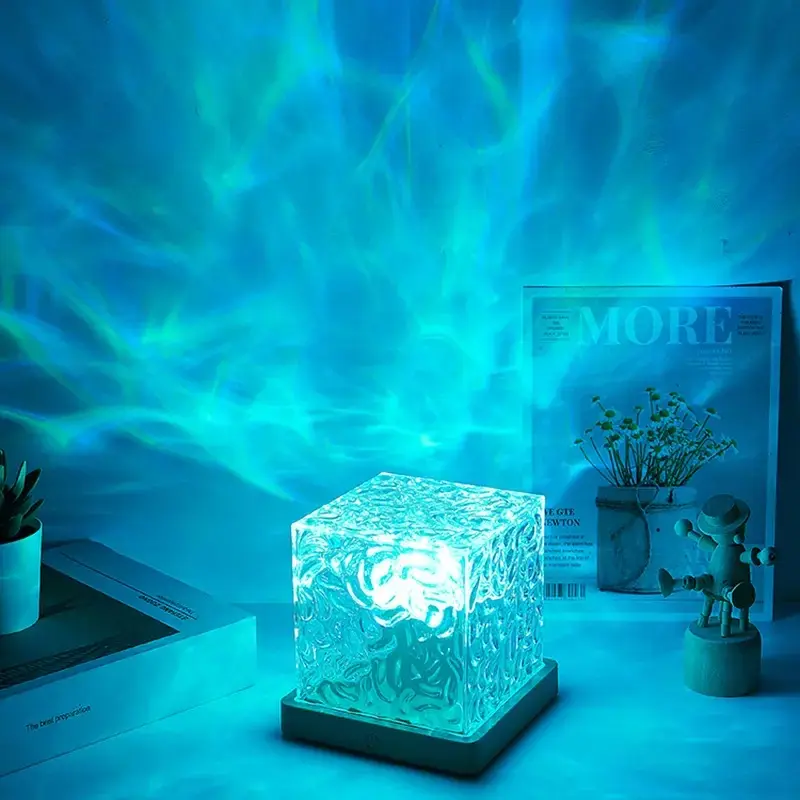 Roomsy Aurora LED Projector Light – 16-Color Ocean Wave & Galaxy Projector; USB-Powered, Dimmable Ambient Light with Remote Control; Suitable for Bedrooms, Game Rooms, and Home Decor,techvibes