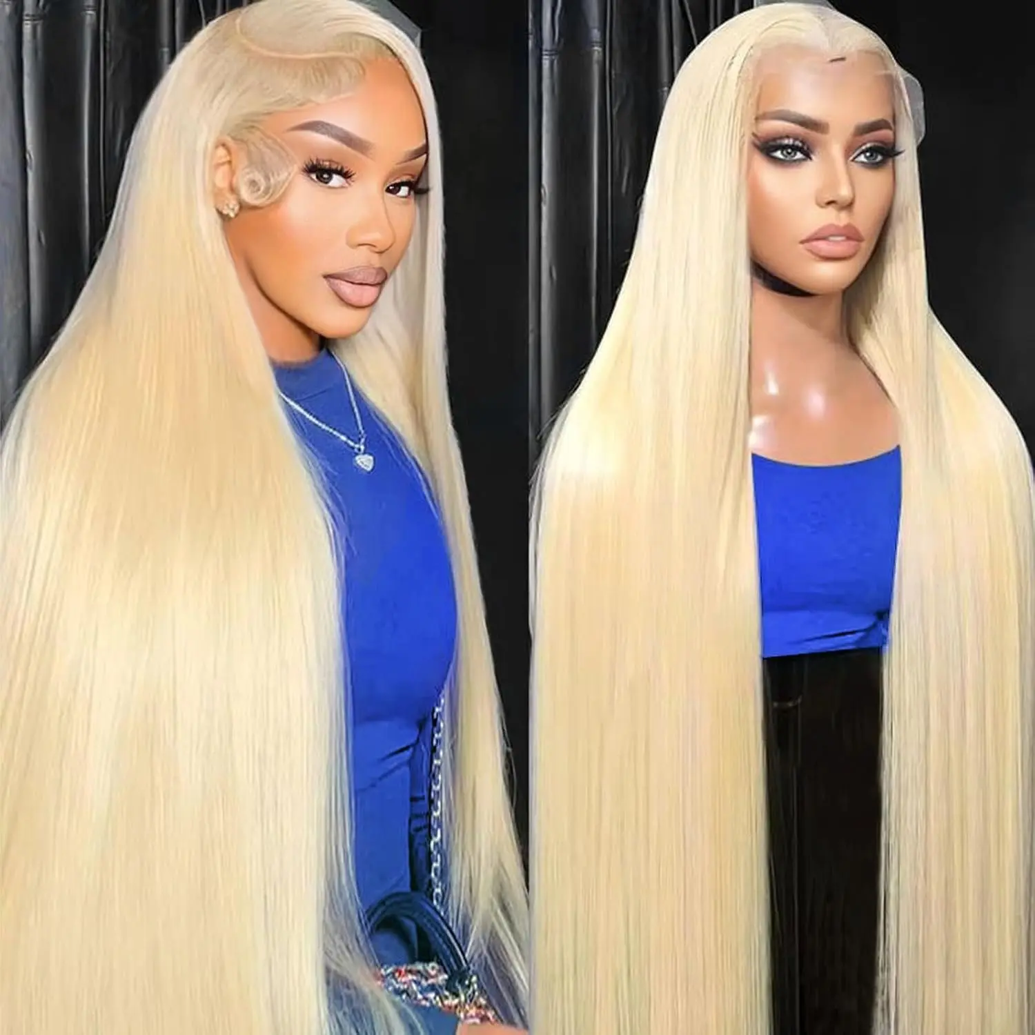 613 13x4 Straight Wave Blonde Lace Front Wigs 