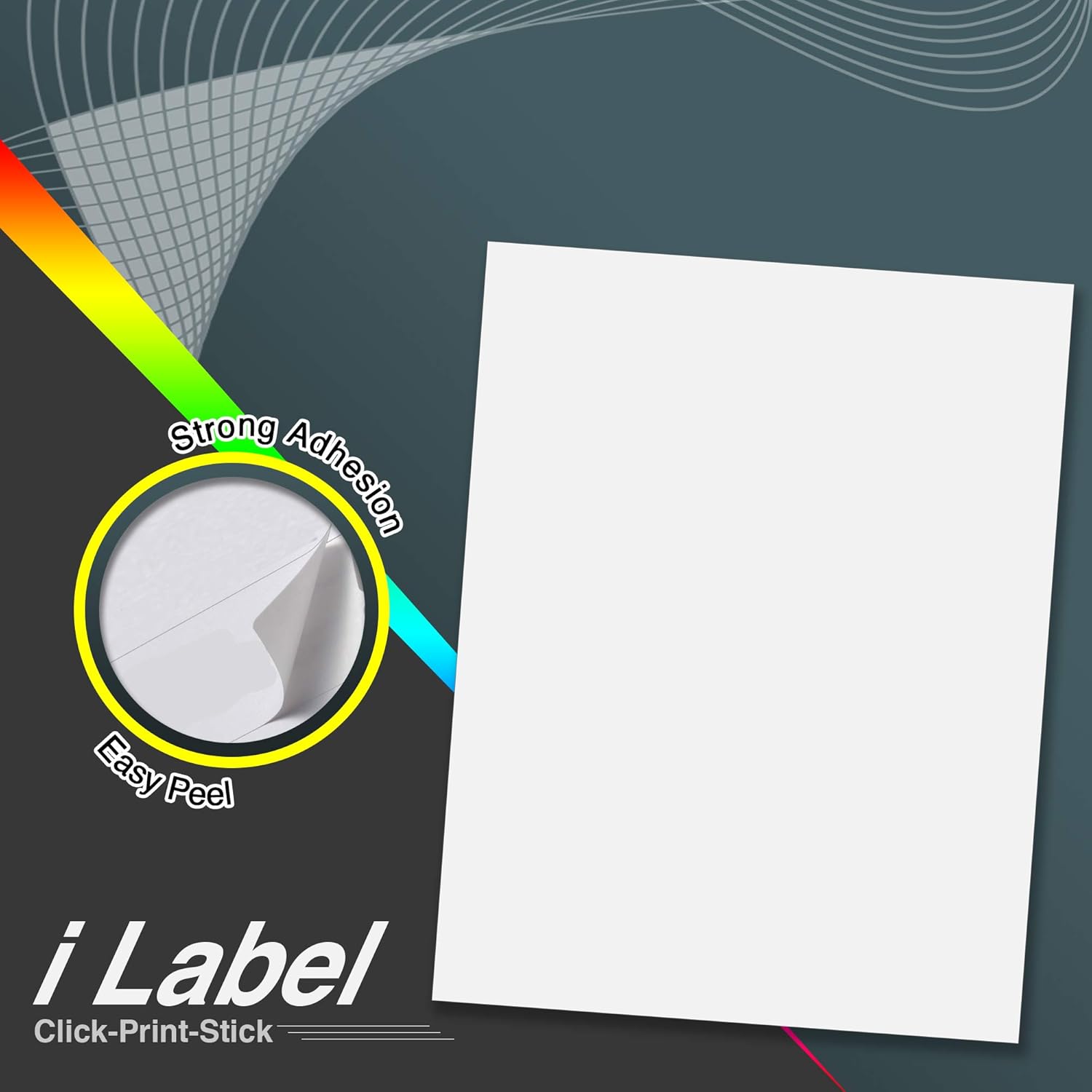 8.5" x 11" Full Sheet Label Sticker Paper for  & Inkjet Printers[200 Sheets,200 Labels]