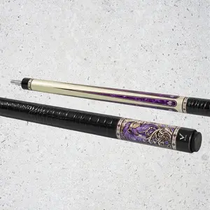 EVO BEAST POOL CUE - AMETHYST LION - LEATHER WRAP