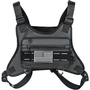 Chest Bag For Men, Running Chest Pack For Men, Water Resistant Chest Pack, Men's Running Chest Bag with Extra Storage Space,  Utility Mens Chest Bag For Running, Hiking, Climbing ApexSteed