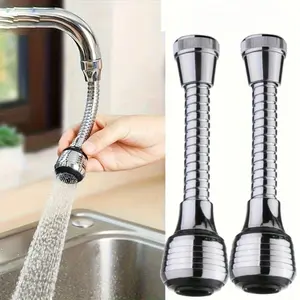 1-piece heavy-duty faucet extender, equipped with a high-pressure spray head, 2 modes (gentle rinsing and powerful flushing), water-saving and anti-freezing, installation-free design, suitable for kitchen and bathroom sinks, rust-proof spray head enhancer