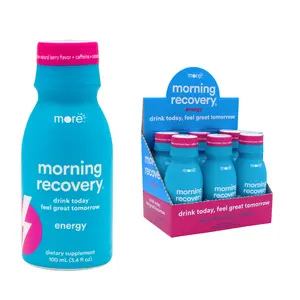 Morning Recovery by More Labs | Pre-Alcohol Drink + Energy | Feel Better After Drinking & Wake Up Refreshed | Science-Backed Highly Soluble DHM (Dihydromyricetin), Milk Thistle, Electrolytes, B-Vitamins | 80mg Caffeine | Berry Flavor | Sugar-Free, Non-GMO