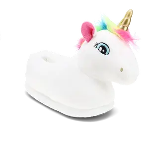 Unicorn Plush Slippers for Women & Girls - Soft Plush Material, Non-Slip Sole, Cloud-Like Cushioning, Perfect for Indoors, Ideal Gift for Unicorn Lovers, Adorable Design with Shimmering Horn & Colorful Mane