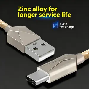 USB A to Type-C Fast Charging Cable, Universal USB-C Charger Cord Compatible with Samsung Galaxy, Google Pixel, Xiaomi, Redmi, POCO, Motorola, Nokia, Sony, Nothing Phone, Oppo, Asus, LG, Wiko, vivo, OnePlus, Tecno, Infinix, Itel, TCL Pad, iPad and Tablets