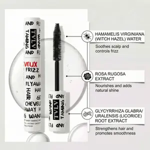 Hair Smoothing Styling Stick 24H Anti-Frizz Control Nourishing Portable Instantly Tames Flyaways Works on All Hair Types Styling Gel for Everyday Frizz-Free Look